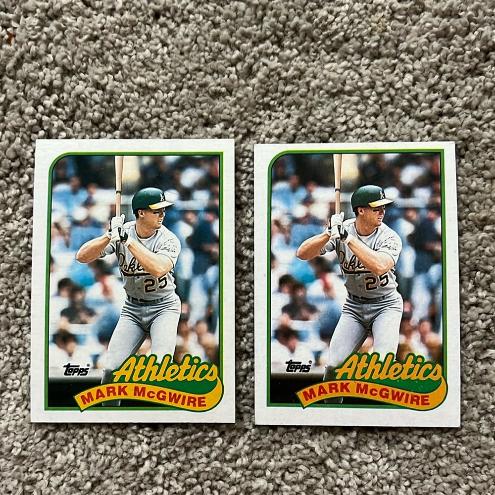 Mark mcgwire baseball card